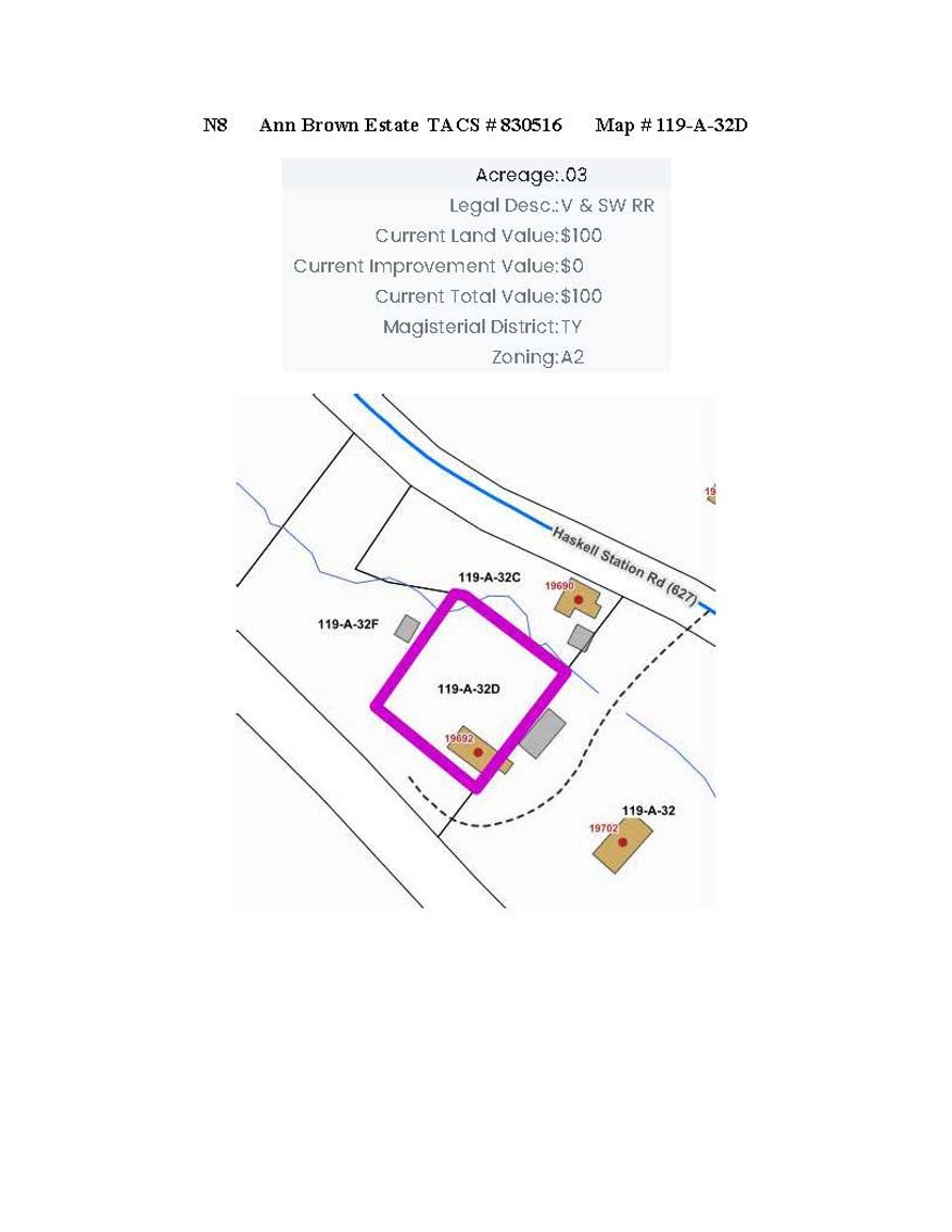 Image for REDEEMED NJS8 - 0.03 acre +/- off Haskell Station Road, Bristol