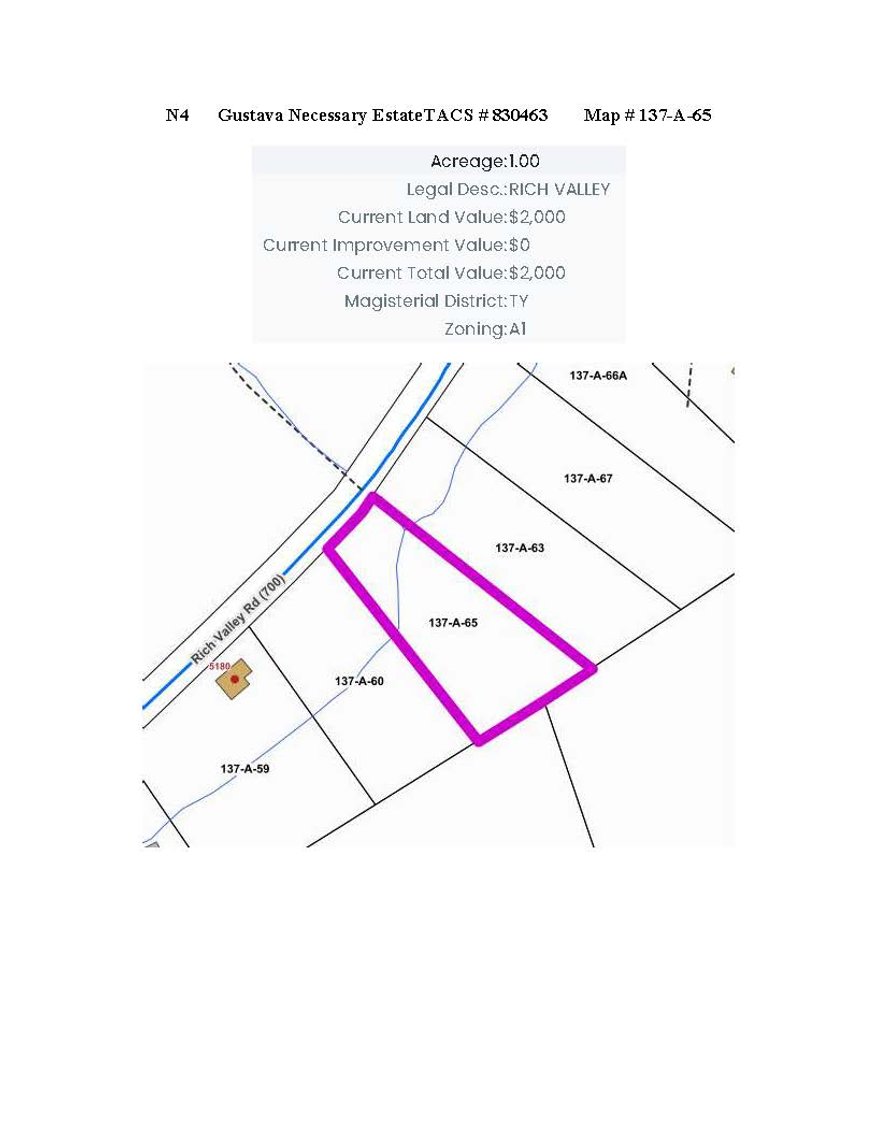 Image for NJS4 - 1.00 acre +/- on Rich Valley Road in Bristol