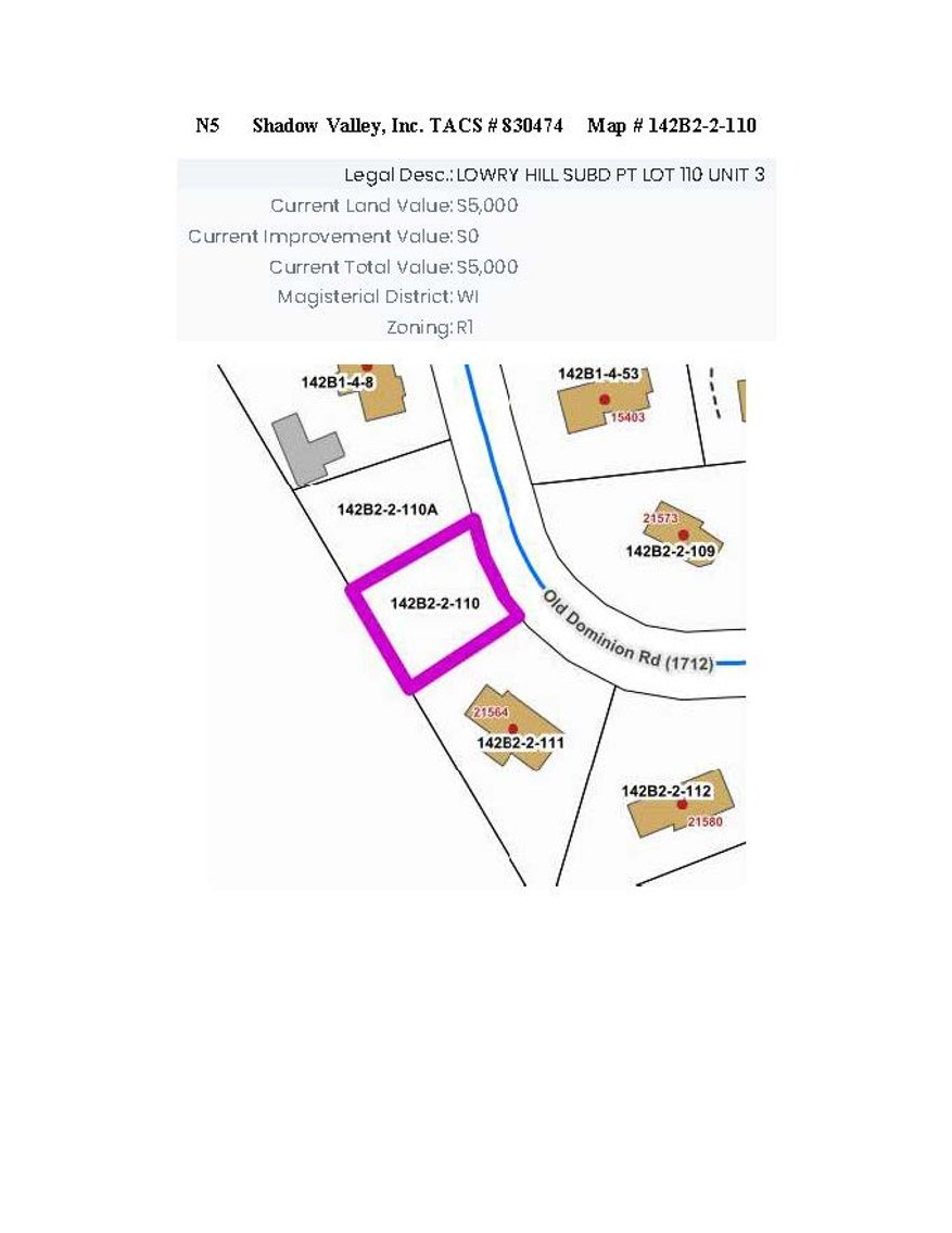 Image for NJS5 - Part Lot 110, Unit 3, Lowry Hill Subdivision on Old Dominion Road