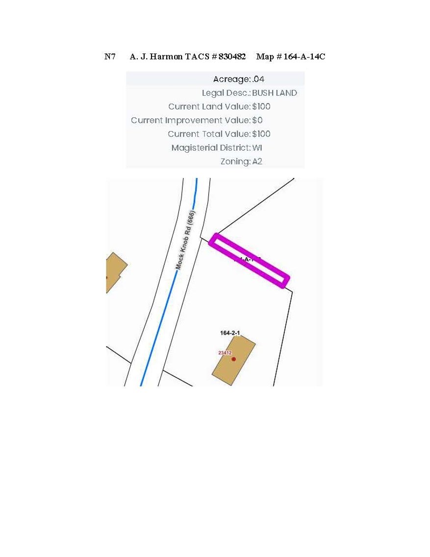 Image for REDEEMED  NJS7 - 0.04 acre +/- off of Mock Knob Road in Bristol