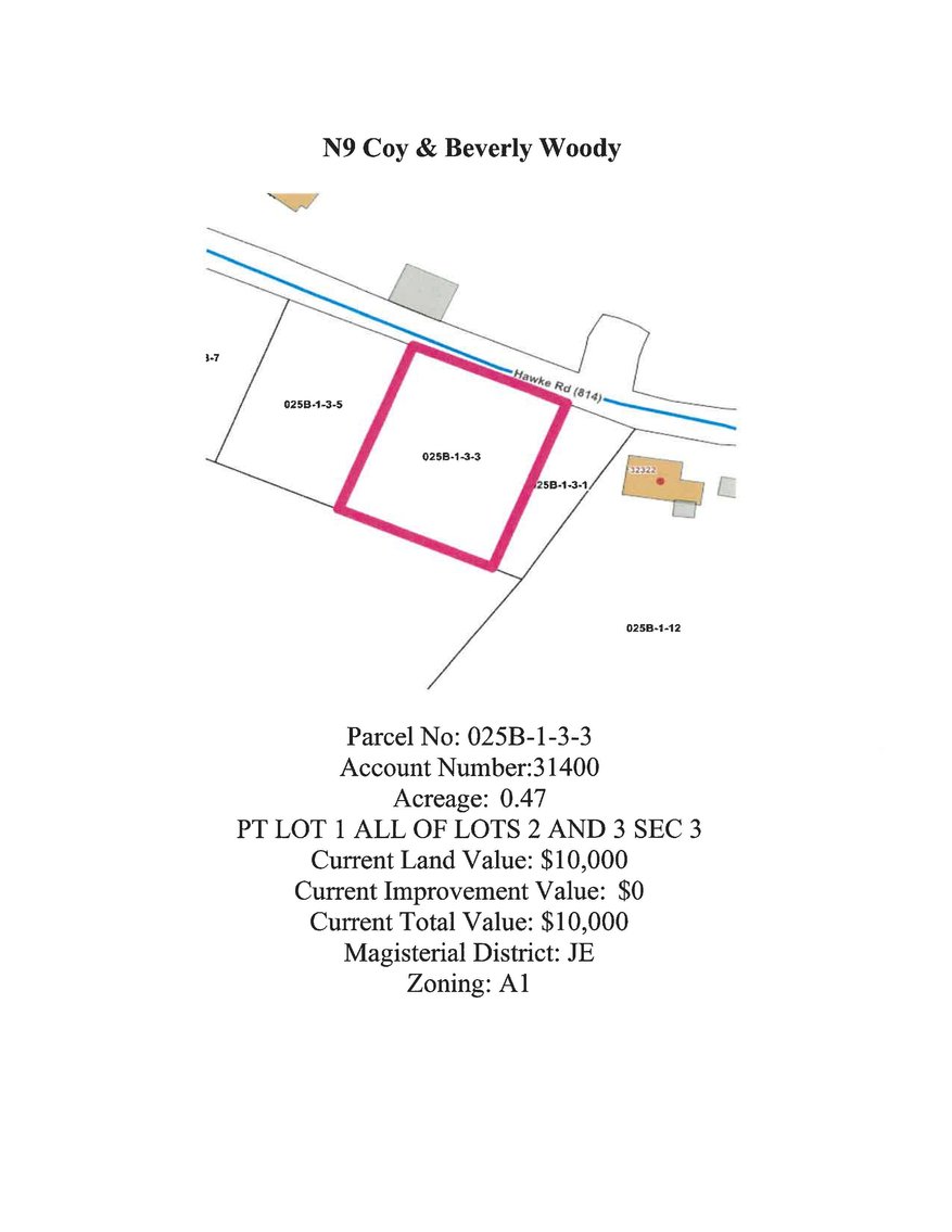 Image for NJ9 - 0.47 acre +/- on Hawke Road, Meadowview