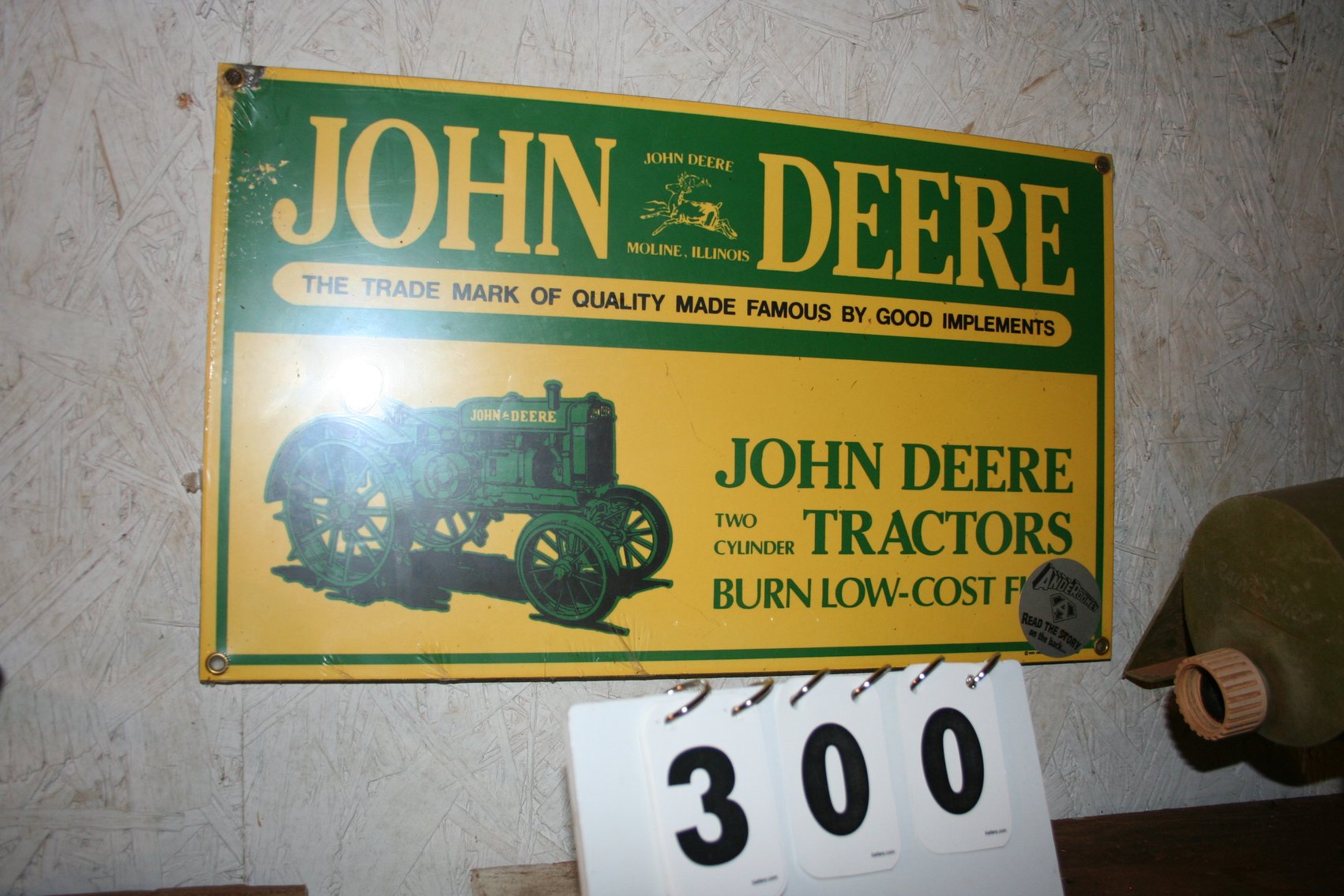 Image for John Deere Metal Sign 9