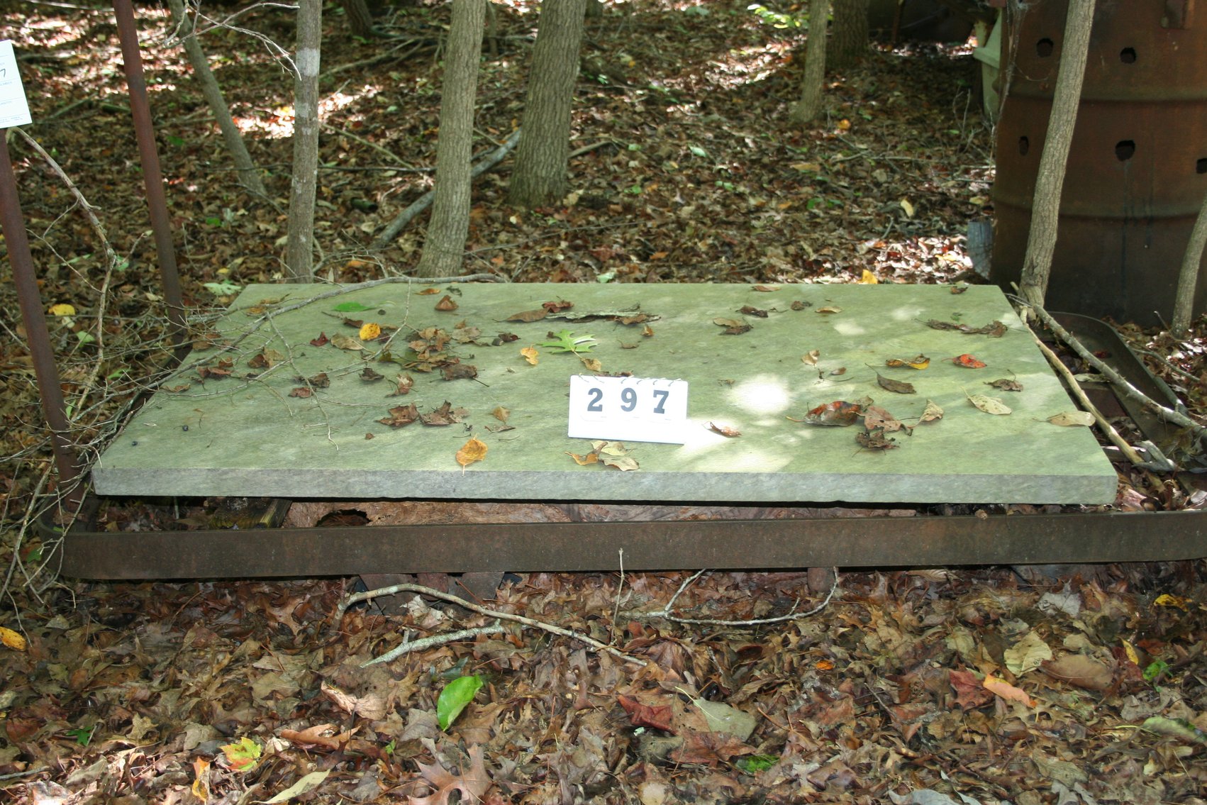 Image for Antique Mercud Railroad Cart / Stone Slab