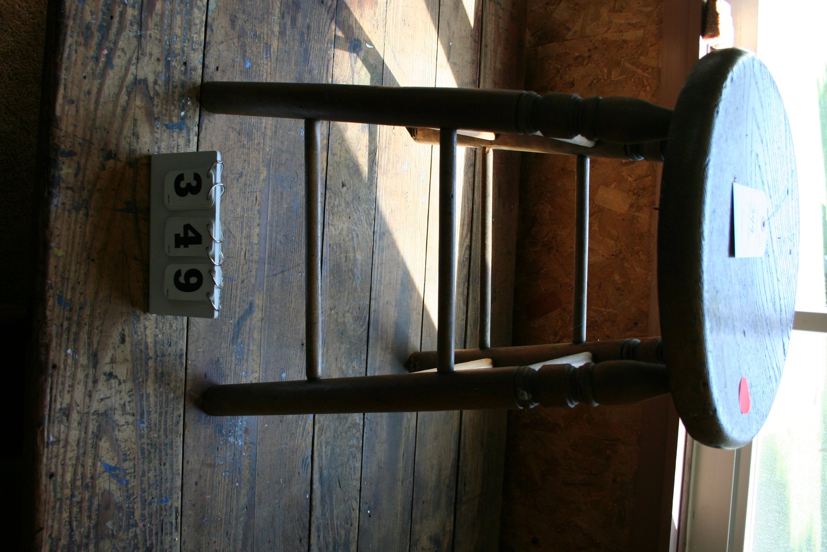 Image for Oak Stool Turned Legs 22