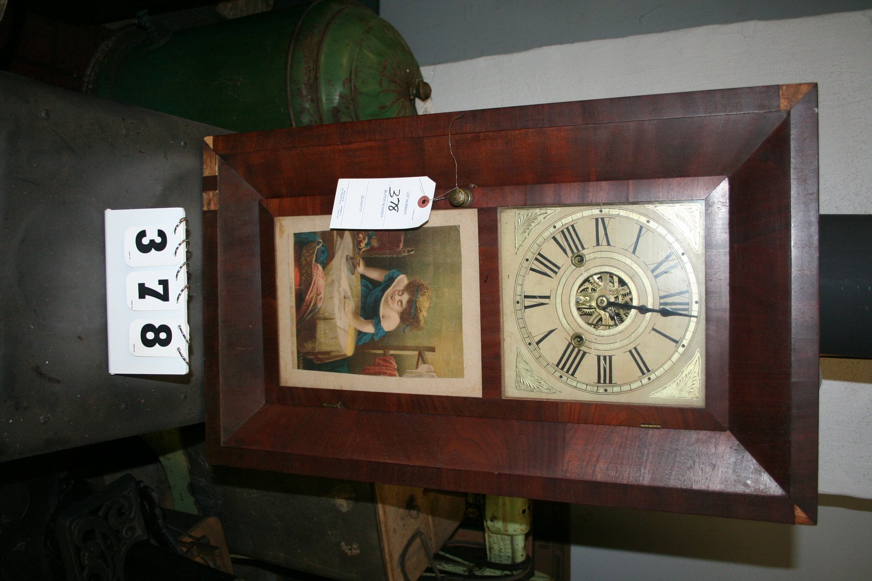 Image for Smiths Clock Wood Case Brass Works Included