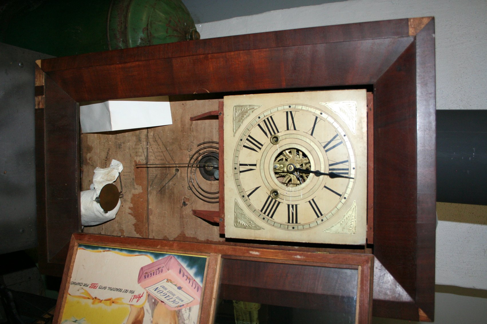 Image for Smiths Clock Wood Case Brass Works Included