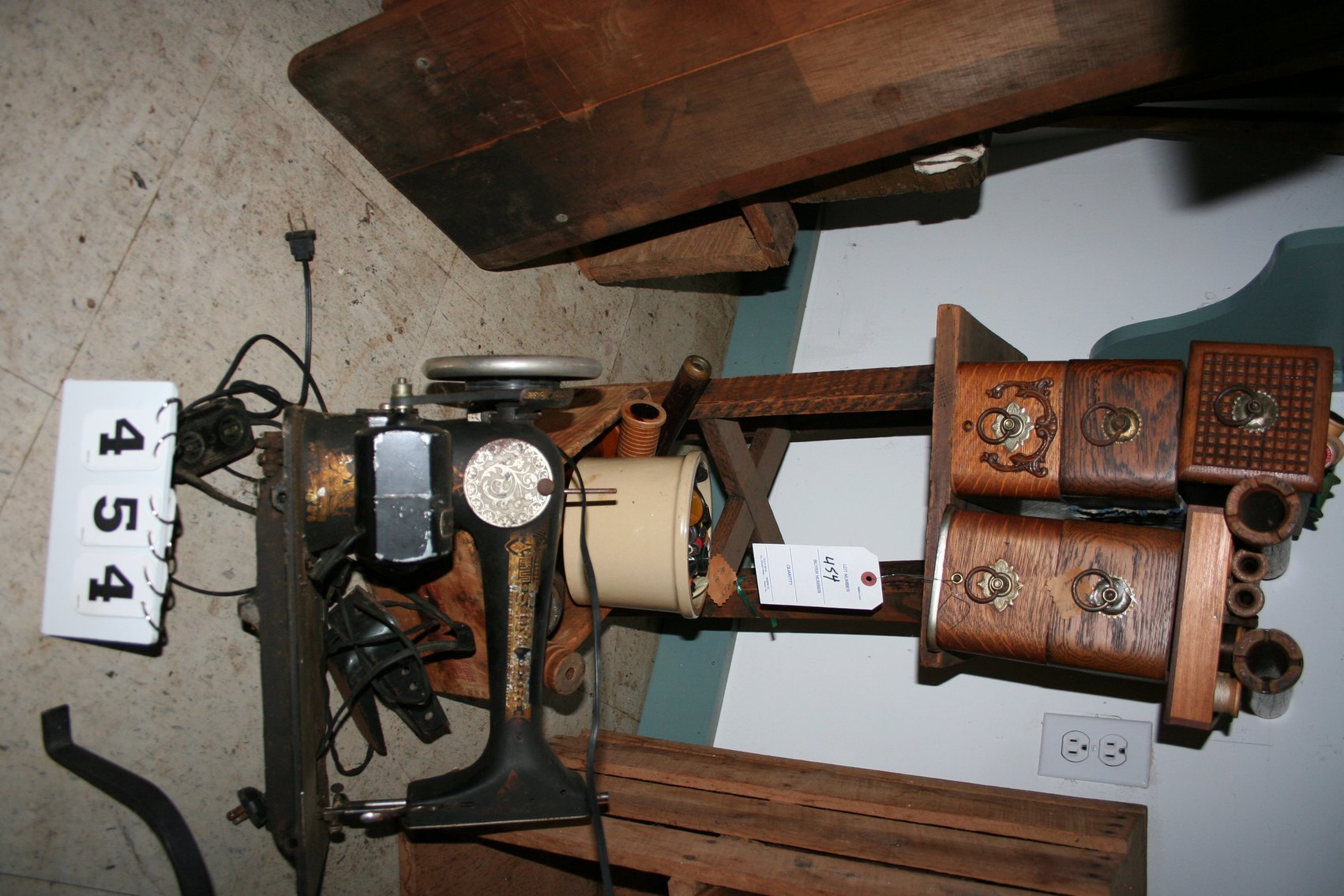 Image for Antique Sewing Items / Buttons / Singer Machine