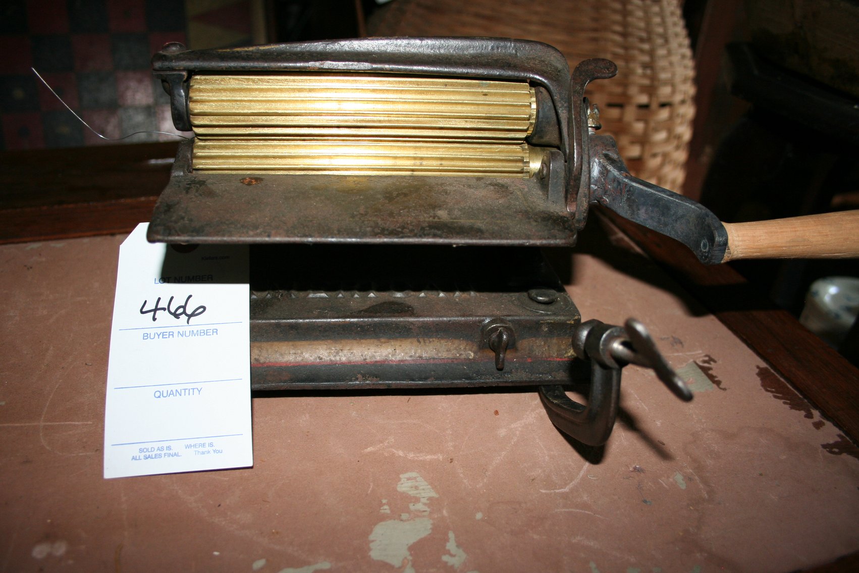 Image for Antique Cast Iron Collar Crimper (American)