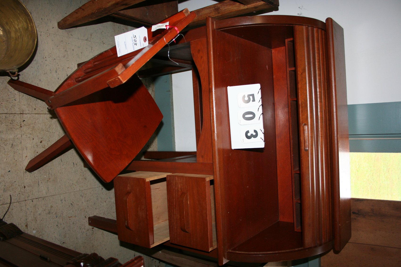 Image for Childs Roll Top Desk & Chair