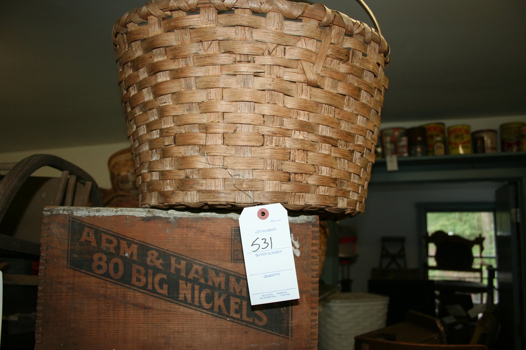 Image for Arm & Hammer Wooden Box / Large Basket