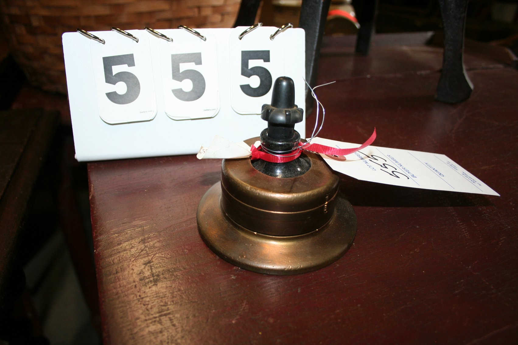 Image for Brass Ink Well Paper Weight