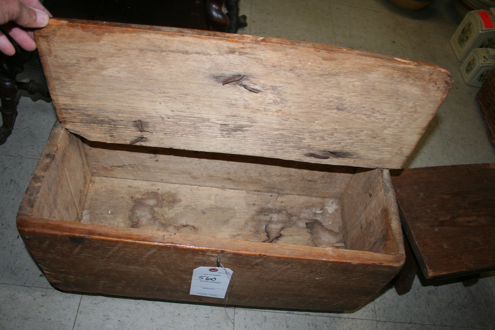 Image for Wooden Box Hinged / Wooden Foot Stool