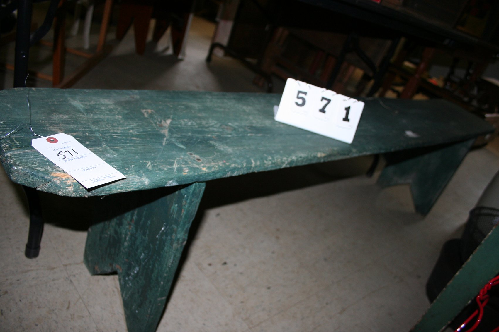 Image for Wooden Painted Bench