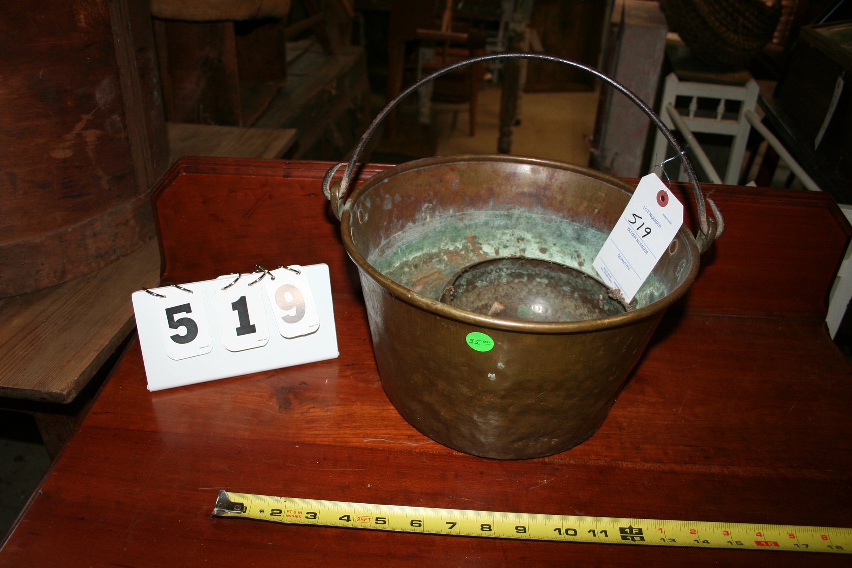 Image for Brass Kettle Iron Handle