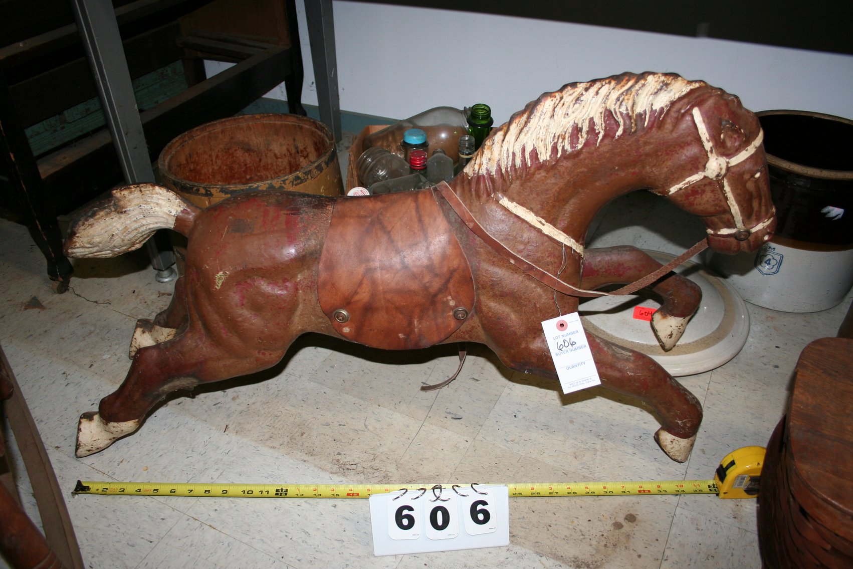 Image for Heavy Antique Iron Horse 36