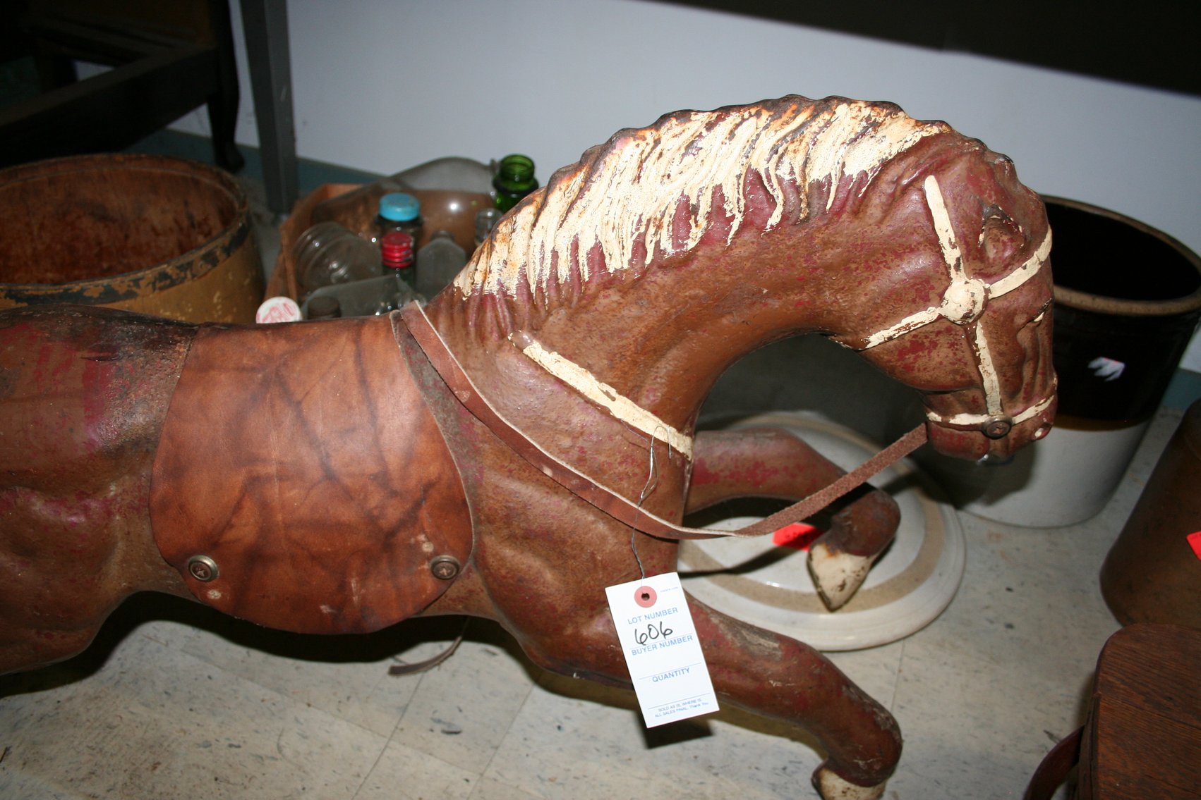 Image for Heavy Antique Iron Horse 36