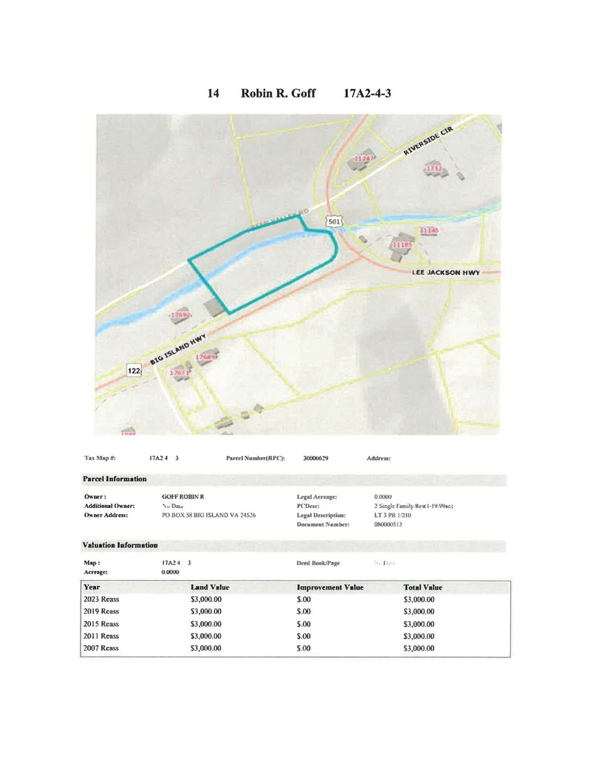 Image for REDEEMED NJ14 - Lot 3 at Lee Jackson Highway & Big Island Highway