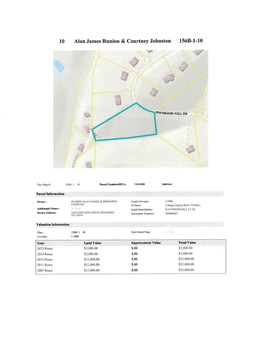 Image for NJ10 - 1.16 acre +/- on Waywood Hill Drive, Waywood Hill Lot 10