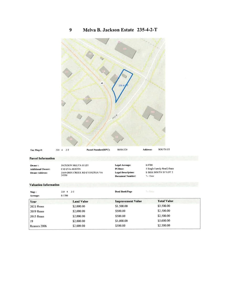 Image for REDEEMED NJ9 - 0.17 acre +/- east side of South Street, Bedford, Lot 2