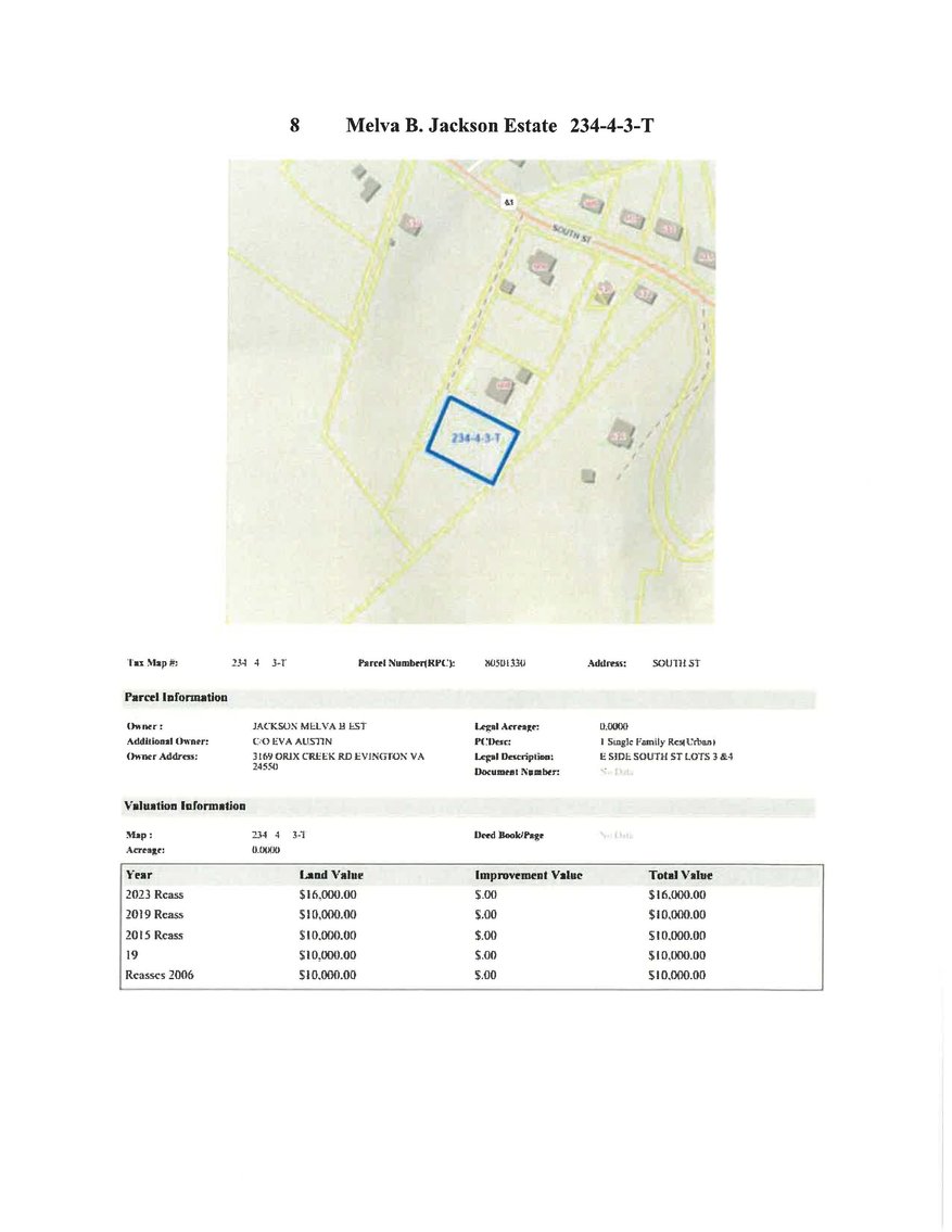 Image for REDEEMED NJ8 - East side of South Street, Bedford, Lots 3 and 4