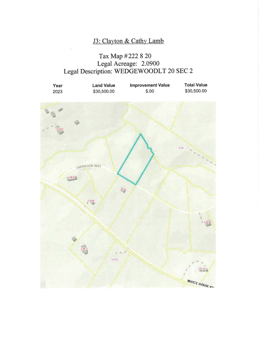 Image for JS3 2.09 acres +/- Wedgewood Lot 20 Section 2
