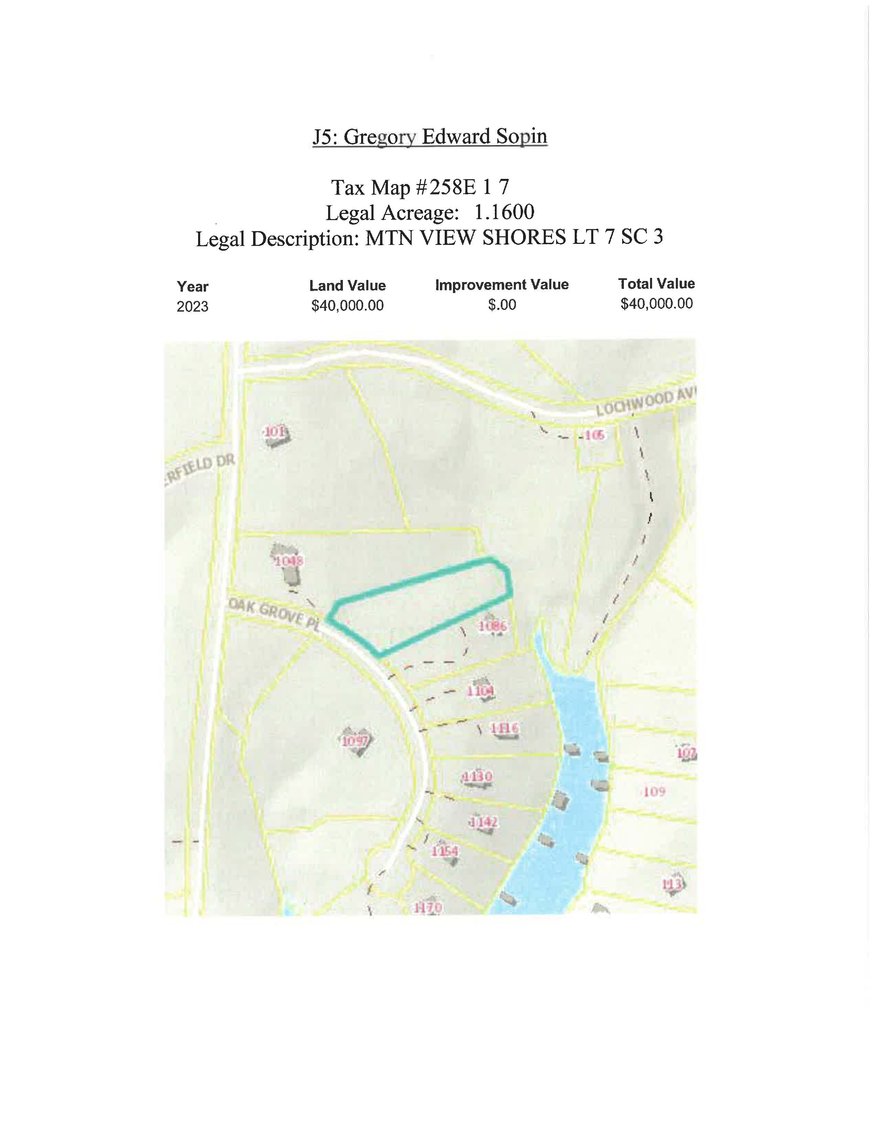 Image for JS5 1.16 acres +/- Mountain View Shores Lot 7 Section 3