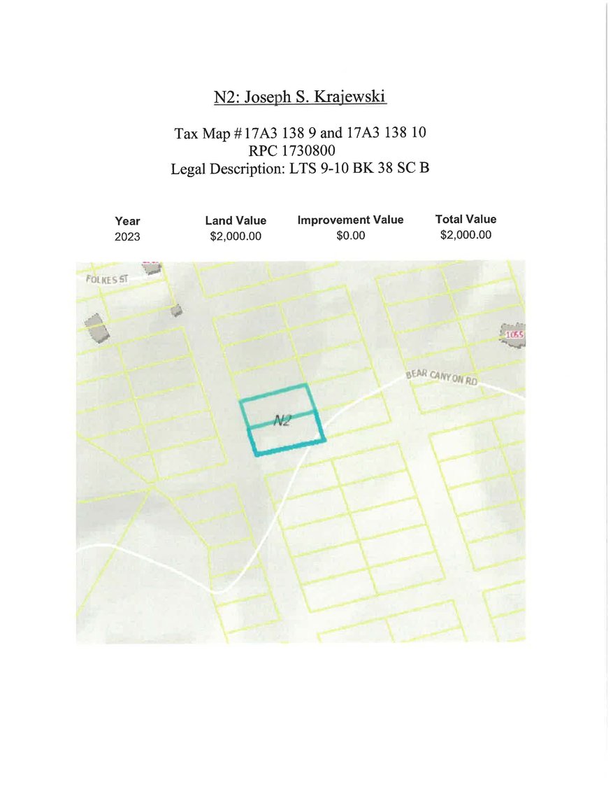 Image for NJ2 Lots 9-10 Block 38 Section B near Bear Canyon Road