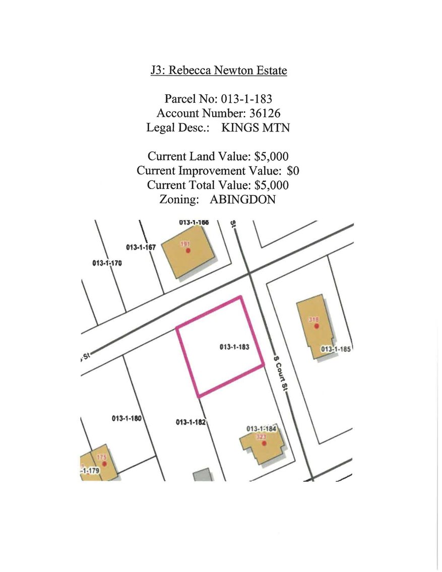 Image for JS3 Lot at the corner of S. Court and B Streets, Abingdon