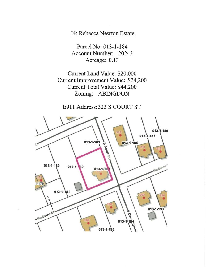 Image for JS4 323 S. Court Street, Abingdon, 0.13 acre +/-
