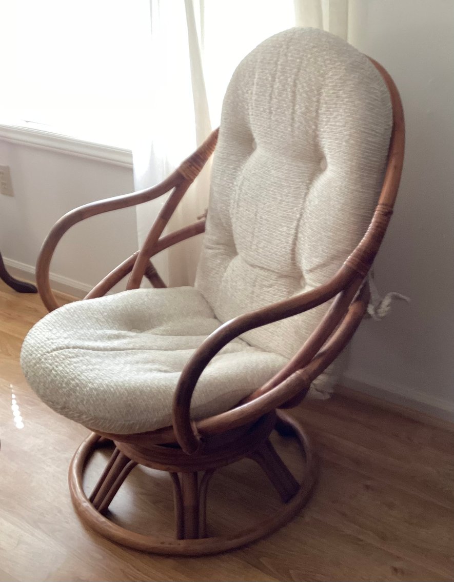 Image for Rattan Swivel Chair