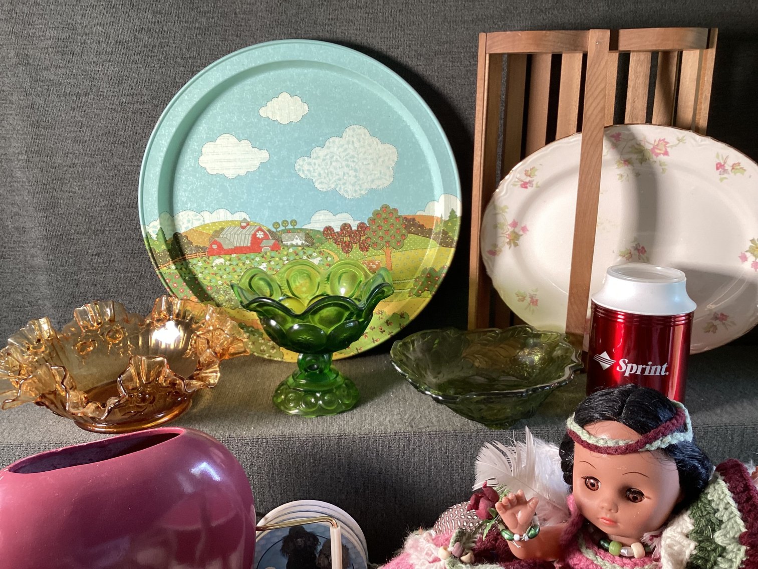 Image for Amber Ruffled Bowl and More