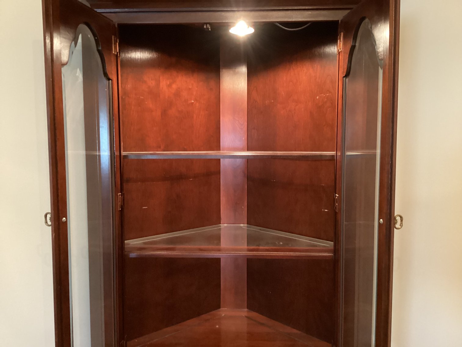 Image for Cochrane Mahogany Corner Cupboard