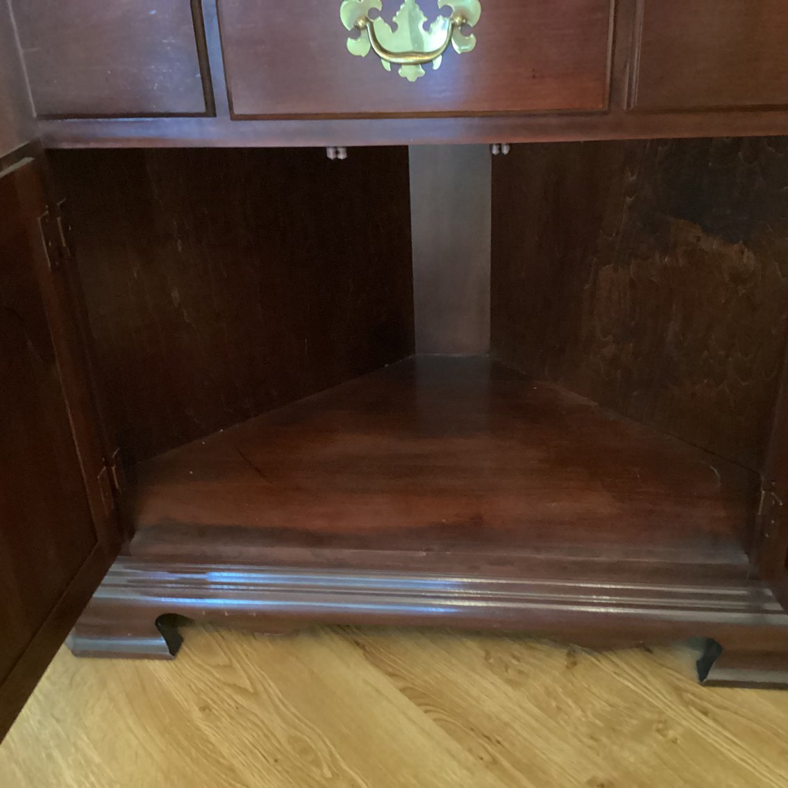 Image for Cochrane Mahogany Corner Cupboard