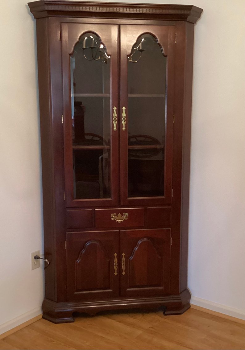 Image for Cochrane Mahogany Corner Cupboard