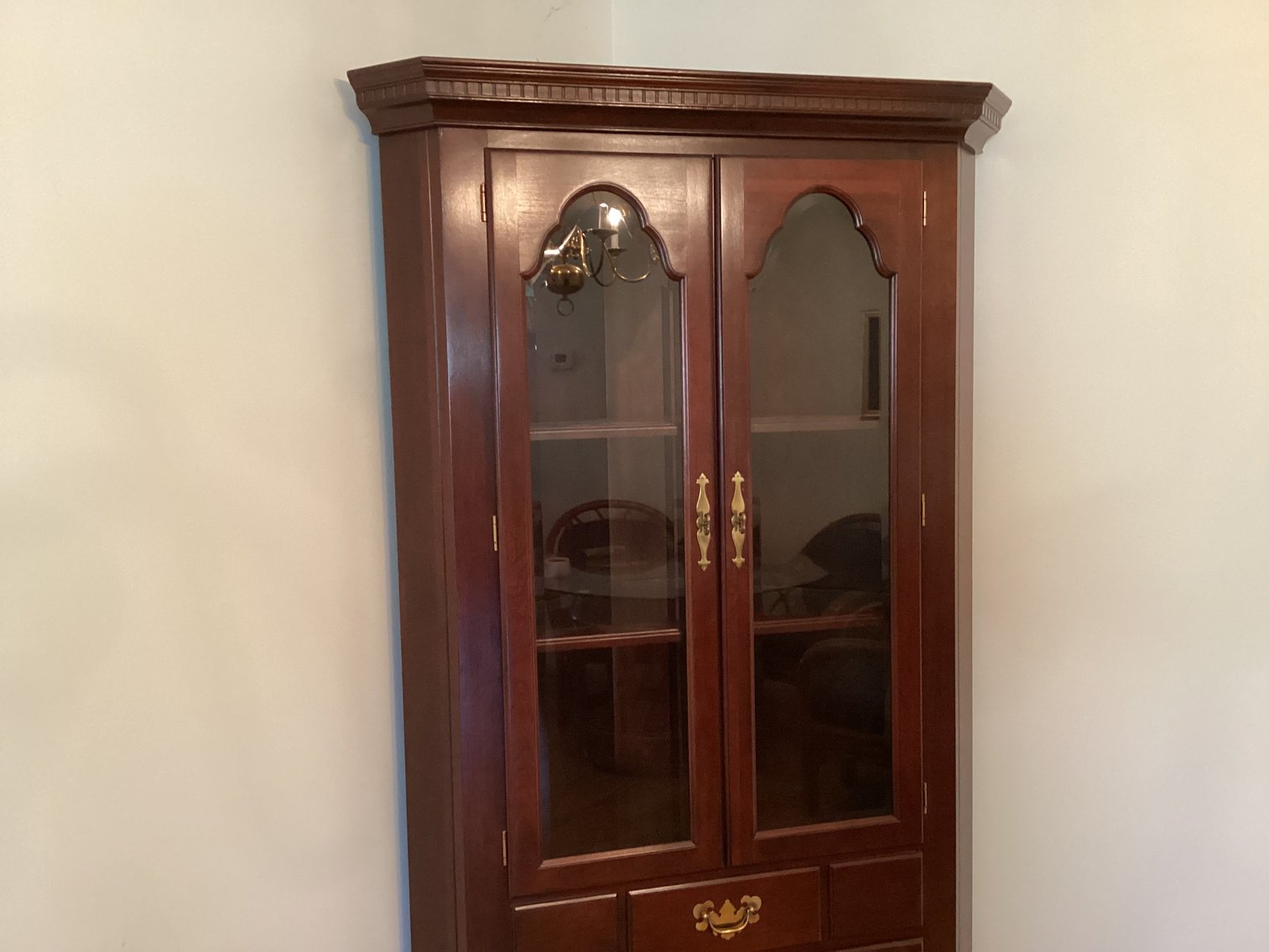 Image for Cochrane Mahogany Corner Cupboard