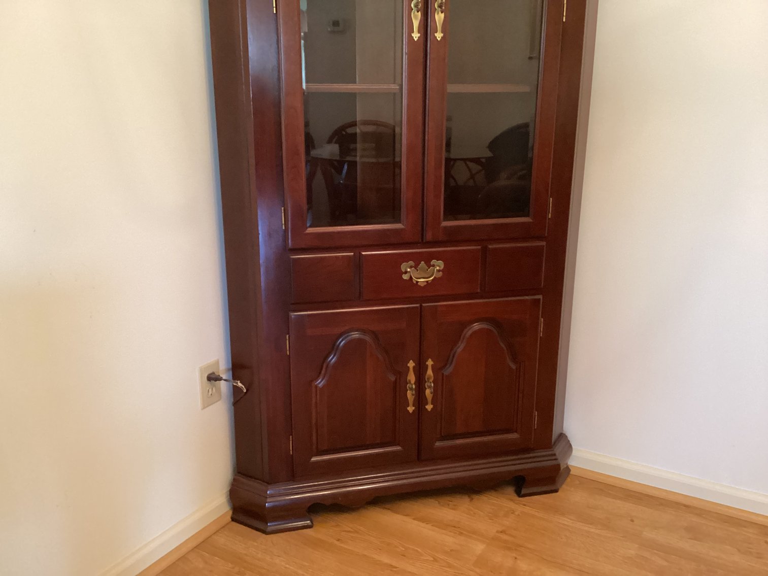 Image for Cochrane Mahogany Corner Cupboard