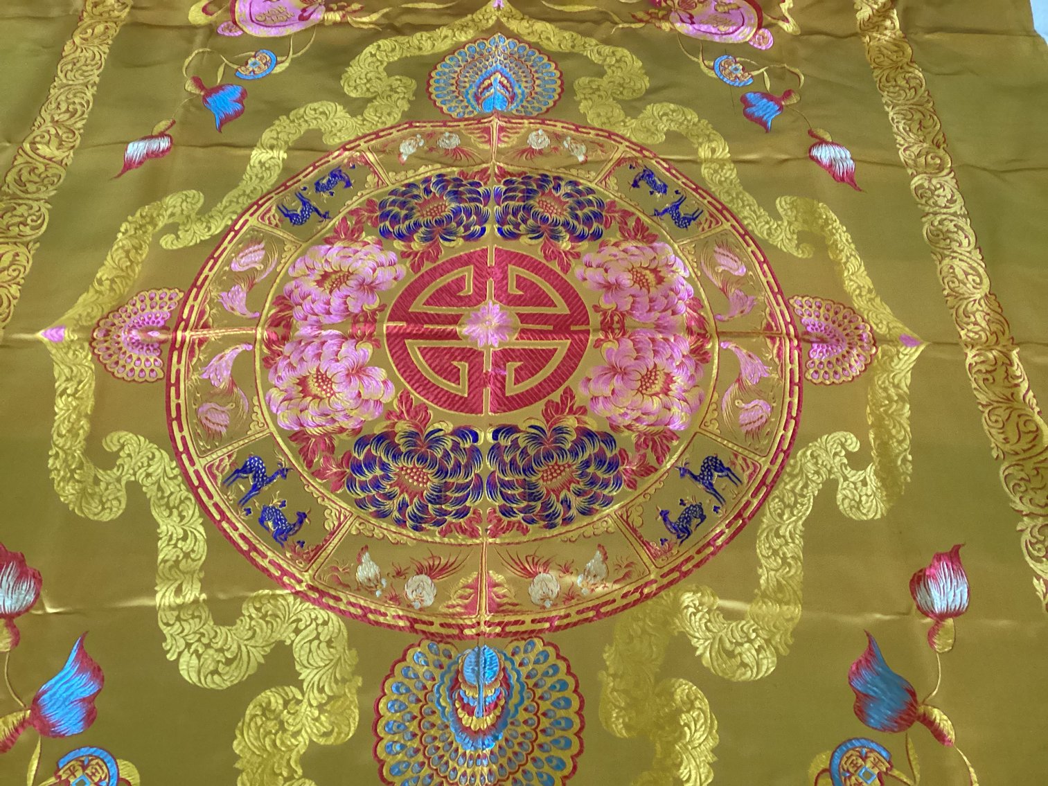 Image for Rich Gold Colored Asian Fabric