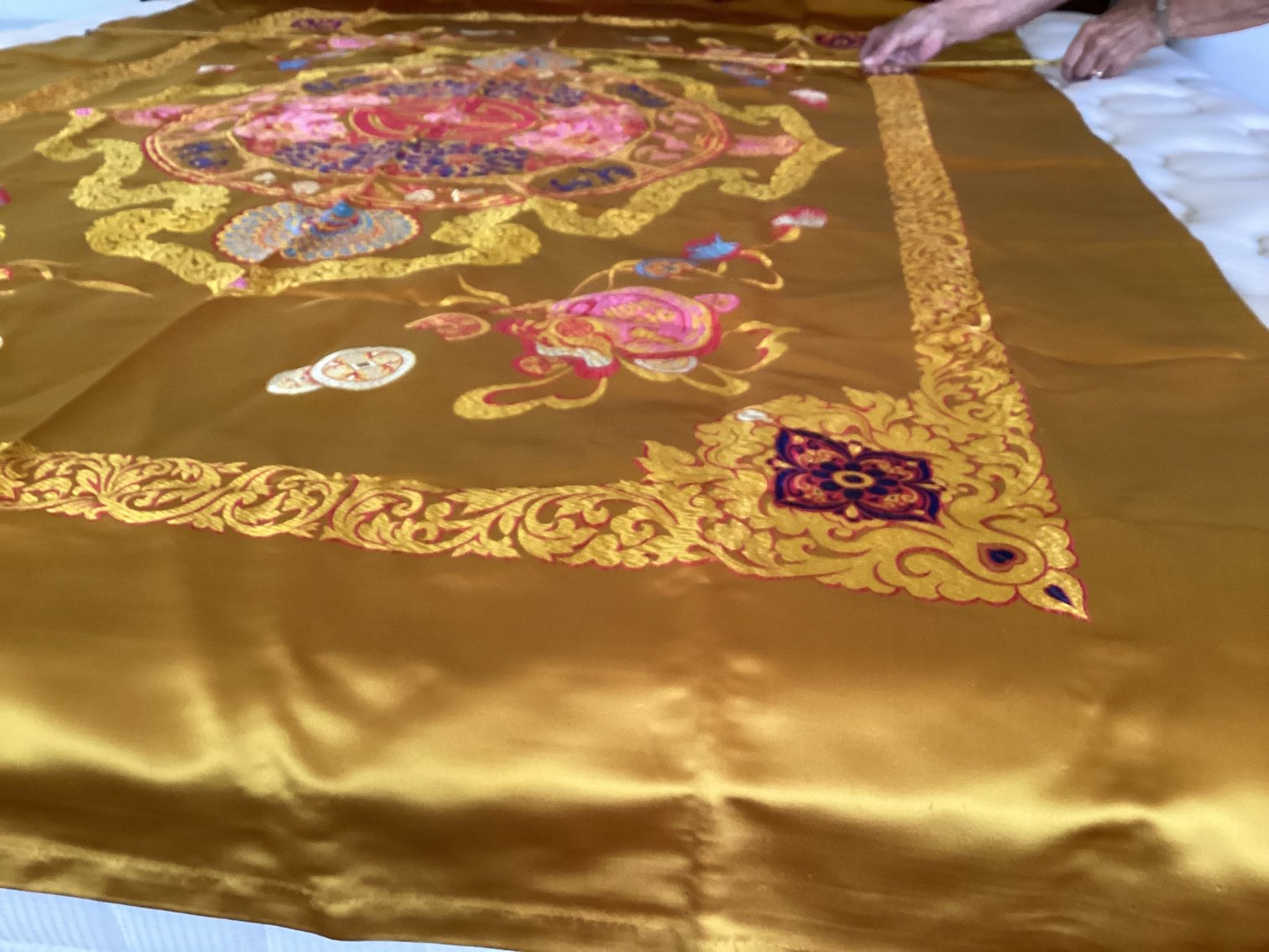 Image for Rich Gold Colored Asian Fabric