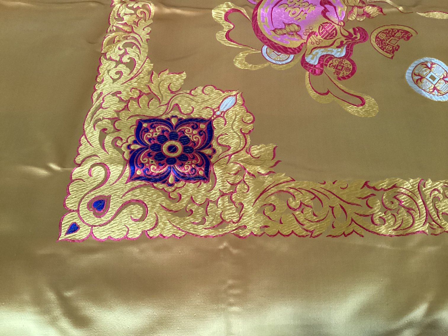 Image for Rich Gold Colored Asian Fabric