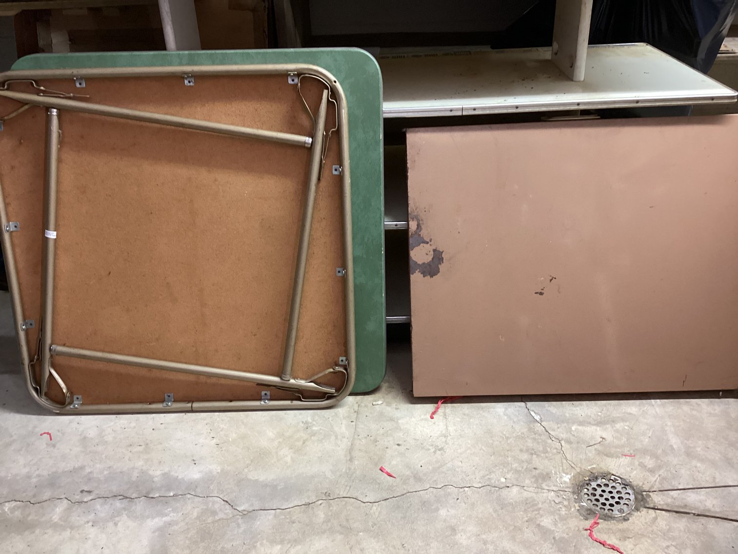 Image for Two Card Tables and a Metal Folding Table