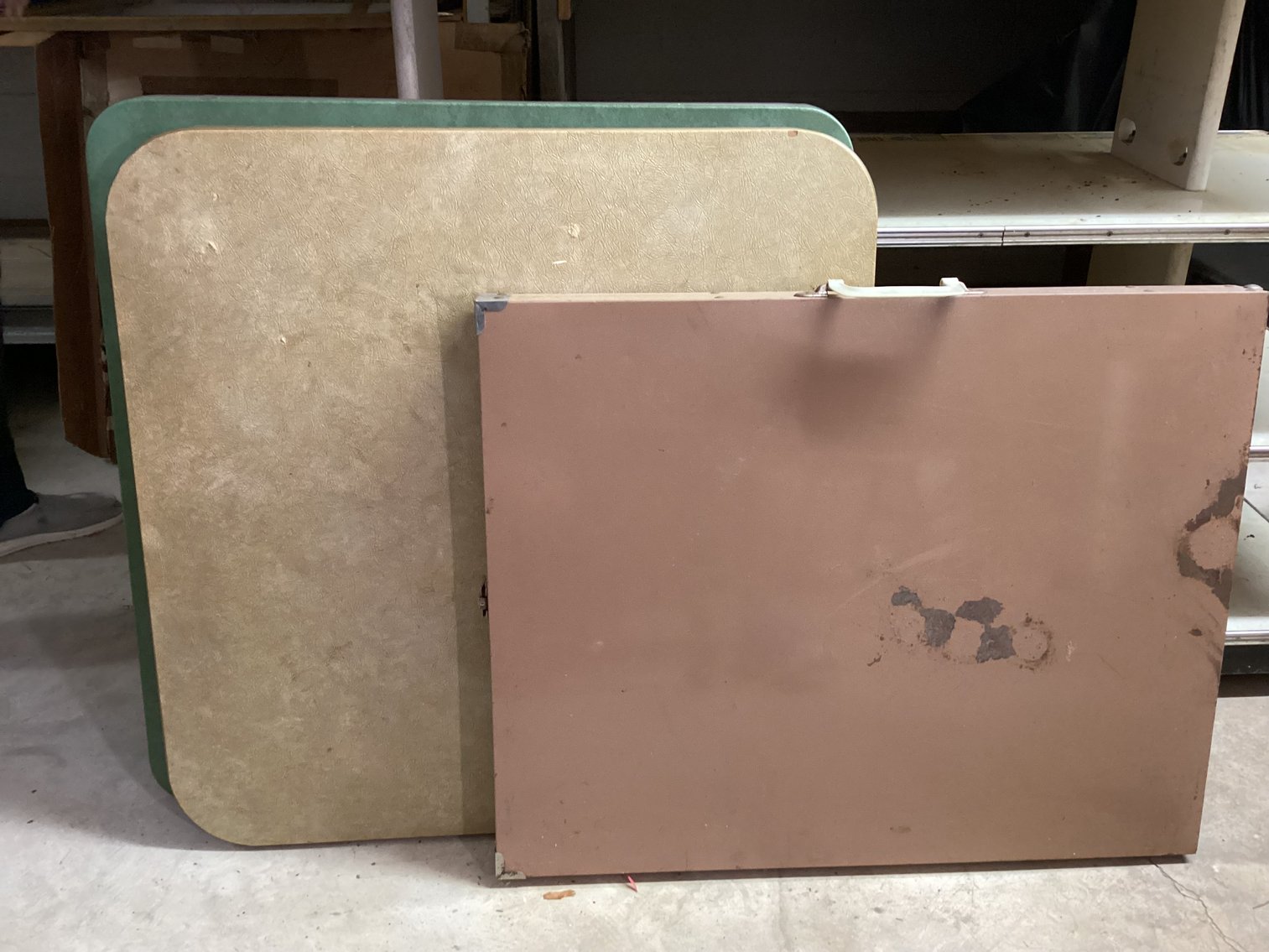 Image for Two Card Tables and a Metal Folding Table