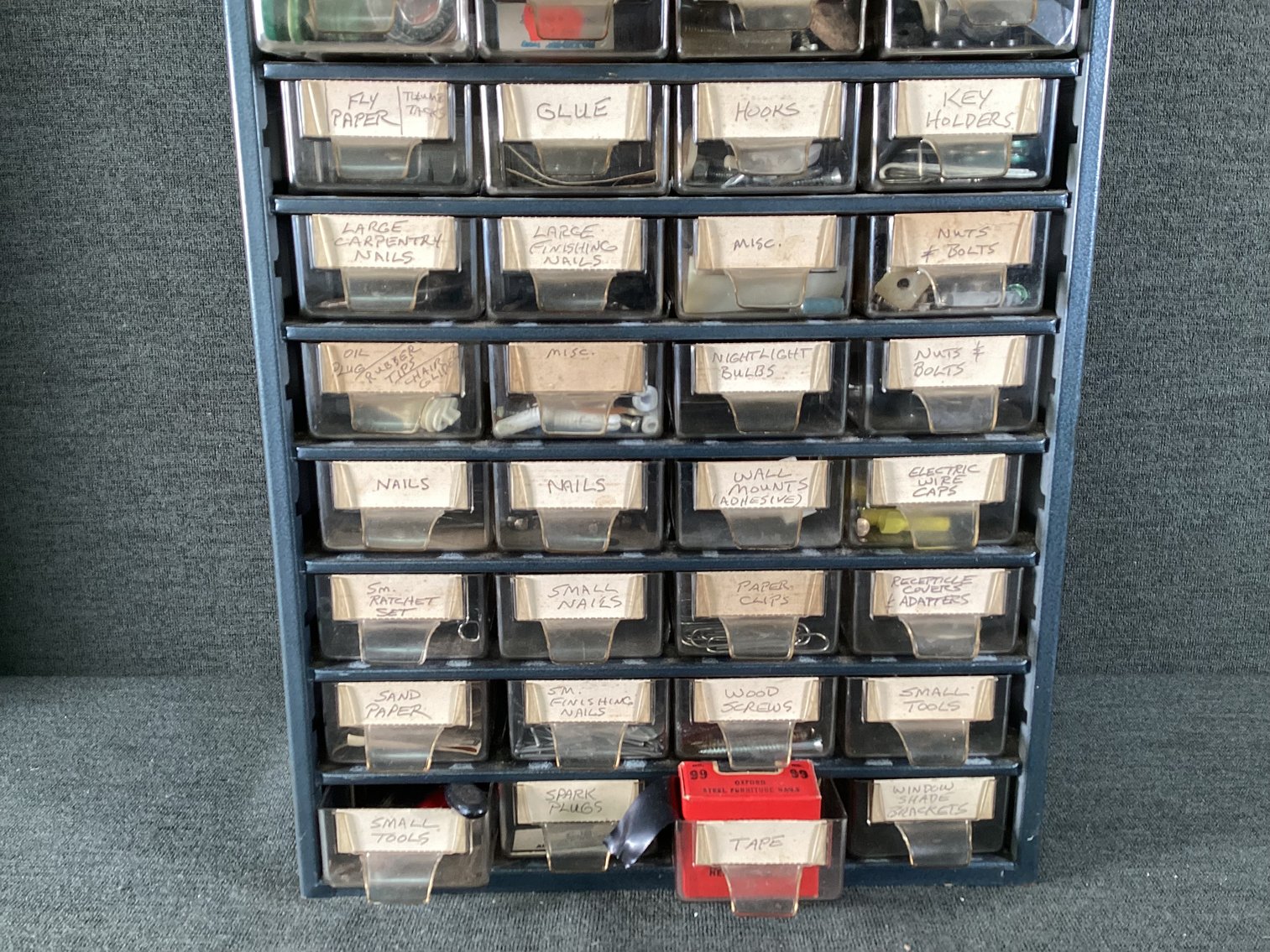 Image for Metal Cabinet with Plastic Drawers