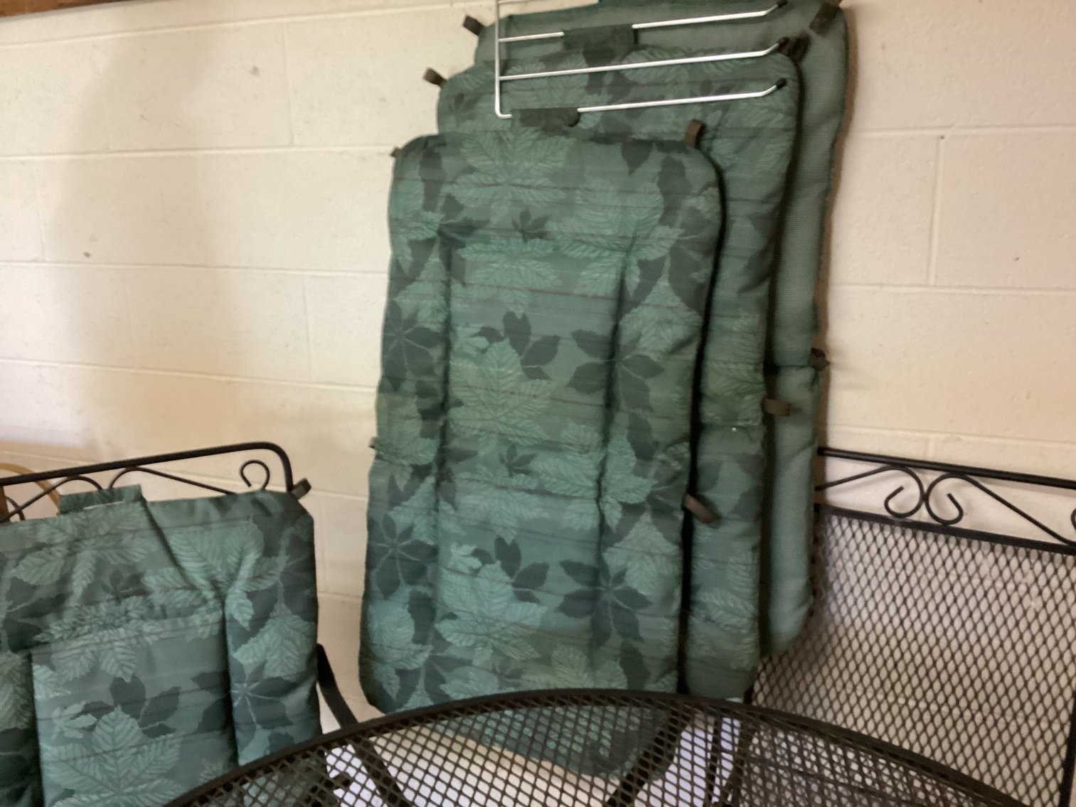 Image for Iron Mesh Outdoor Dining Table with 4 Chairs