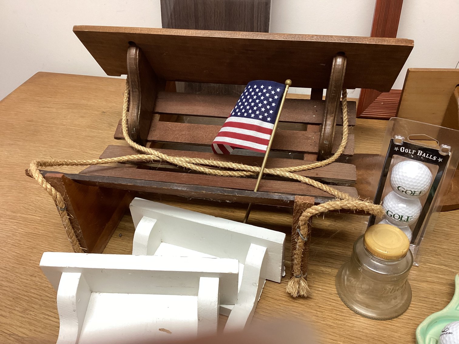 Image for Decor Lot with Shelves and Wagon