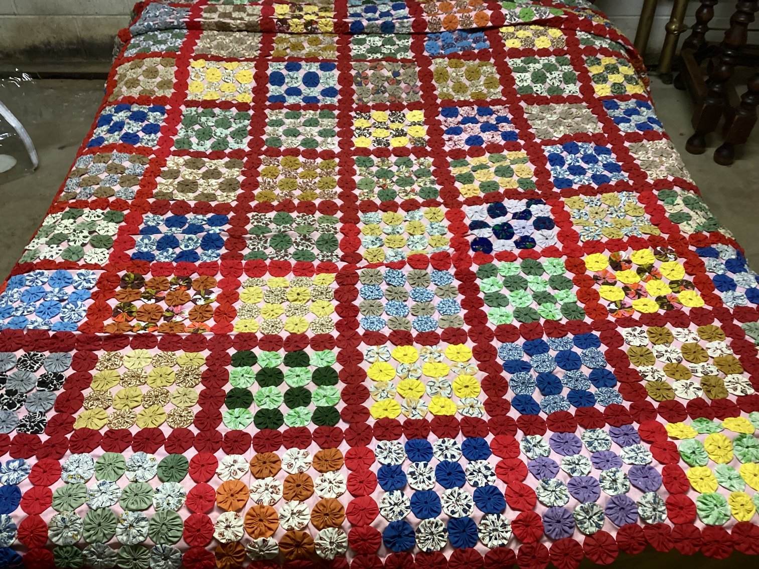 Image for Hand Made Yo-Yo Quilt and More