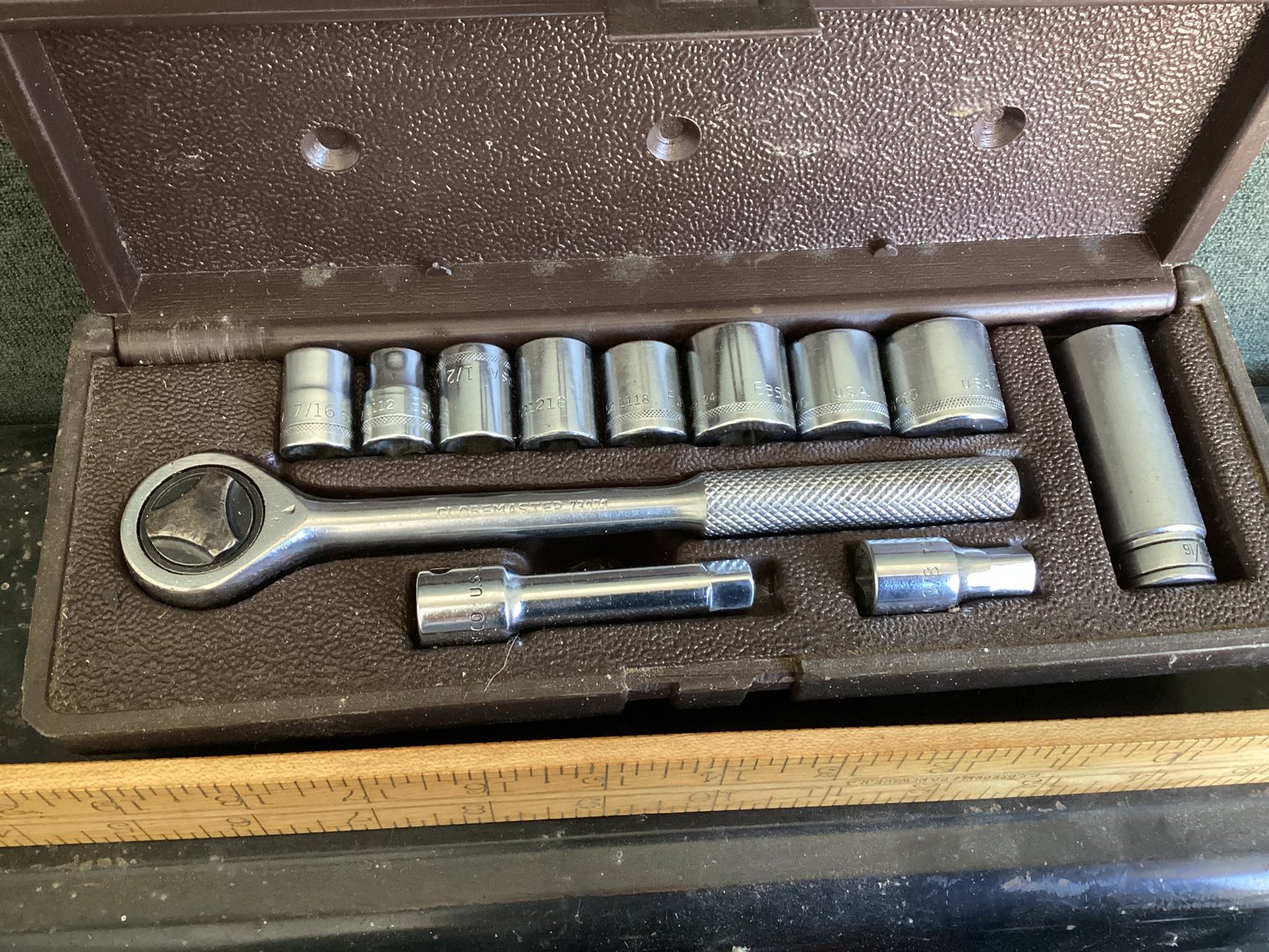 Image for Tool Box and Craftsman Socket Set