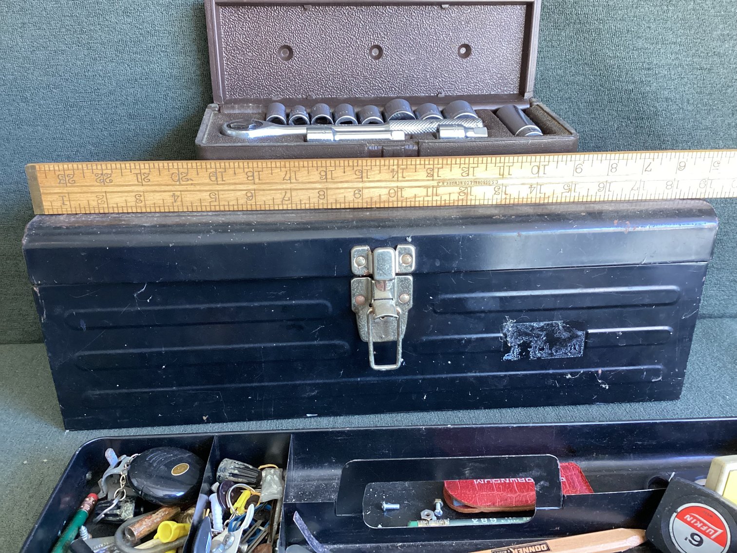 Image for Tool Box and Craftsman Socket Set