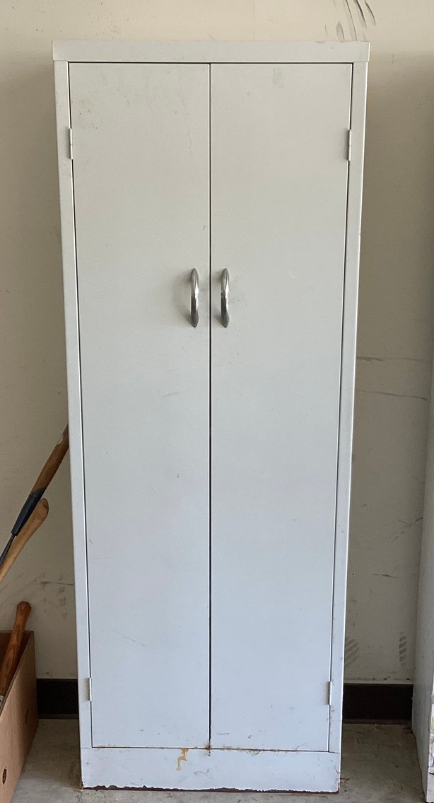 Image for White Metal Storage Cabinet