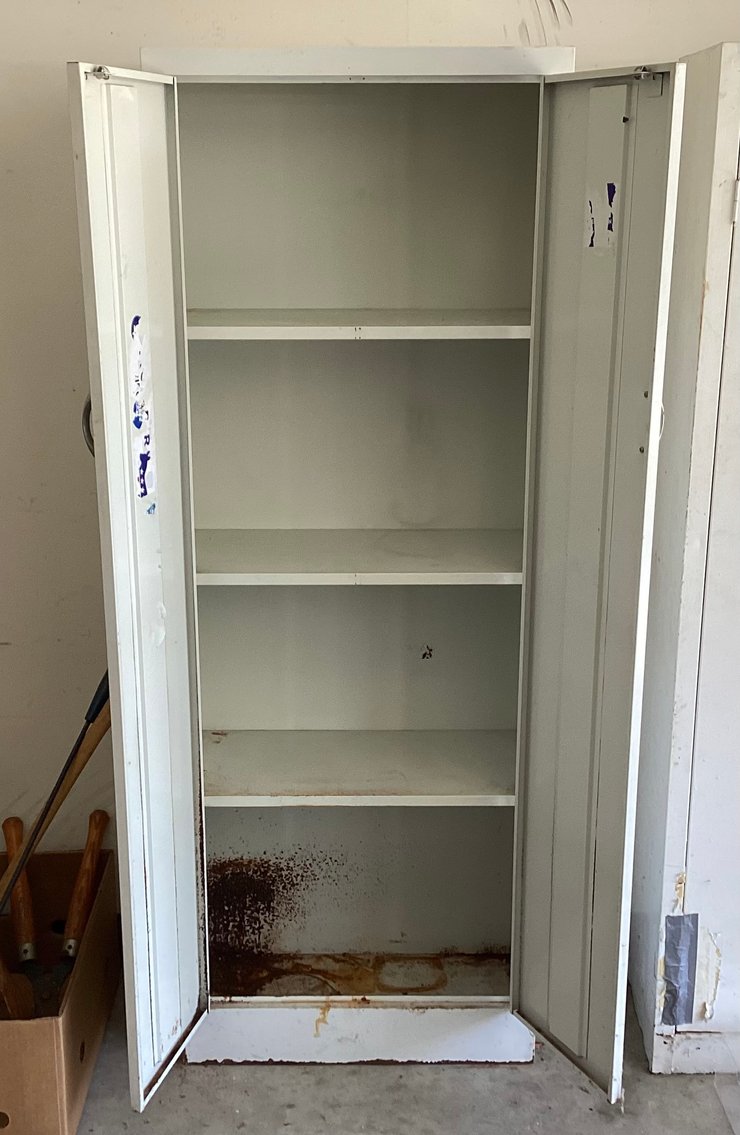 Image for White Metal Storage Cabinet