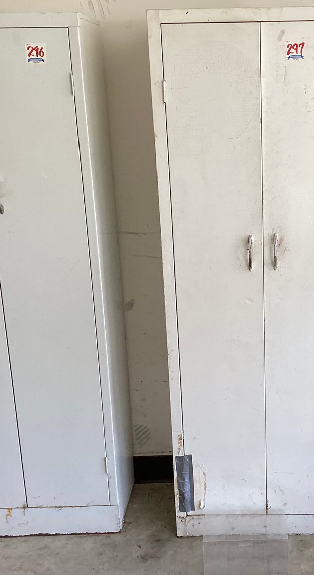 Image for White Metal Storage Cabinet